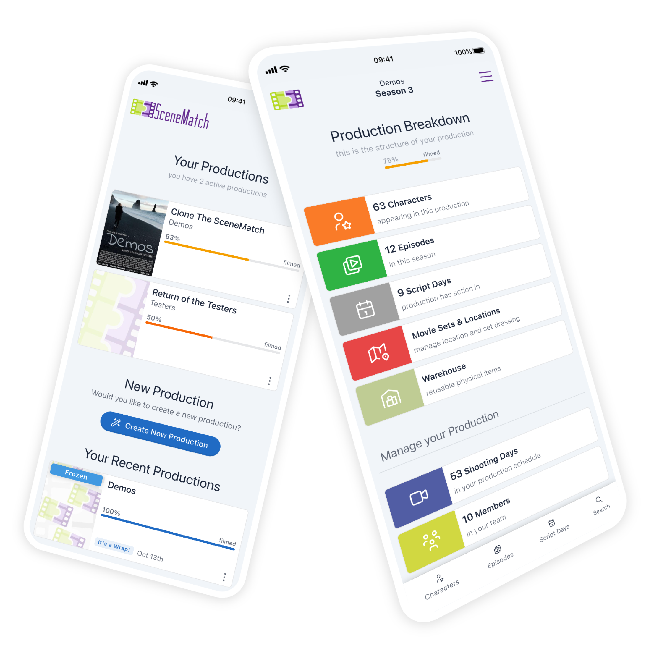 SceneMatch continuity app interface illustration